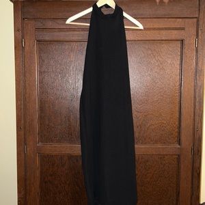 “Enough about me” black halter dress size Med